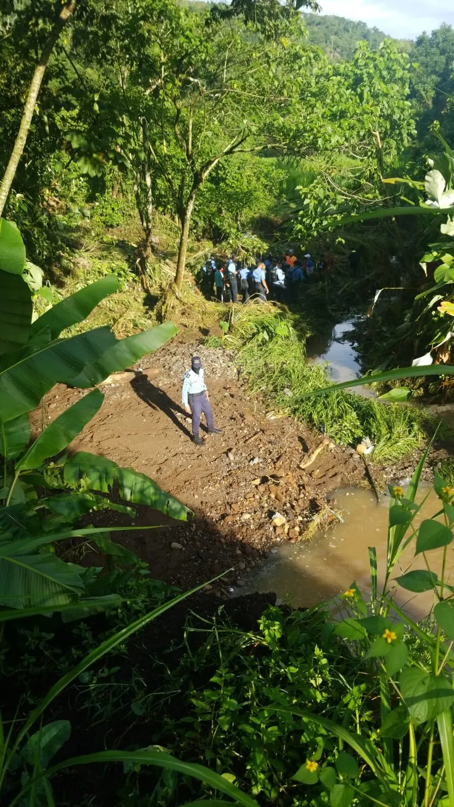 Continúa búsqueda de familia desaparecida en Aldea Cañaveral, San Fco. de Yojoa, que pudieron ser arrastrados por la corriente de agua 01