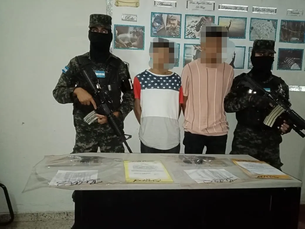 Supuestos asaltantes son capturados en Tegucigalpa 01